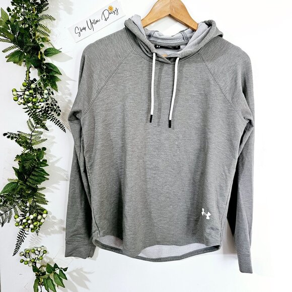 Under Armour Womens Loose Fit Hoodie With Back Cutout Detail In Medium ~SW98.13 - Picture 2 of 3